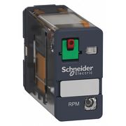 Schneider Electric General Purpose Relay, 120V AC Coil Volts, Square, 5 Pin, SPDT RPM12F7