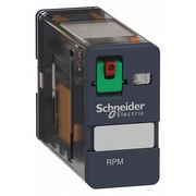 Schneider Electric General Purpose Relay, 120V AC Coil Volts, Square, 5 Pin, SPDT RPM11F7