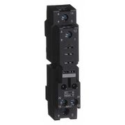 Schneider Electric Relay Socket, 16 A, DIN-Rail & Surface Socket Mounting, 5 Pins, SPDT, Elevator Socket, Finger Safe RPZF1