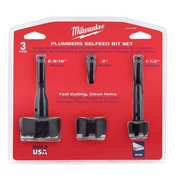 Milwaukee Tool Plumbers' Selfeed Bit Kit (3 PC) 49-22-0030
