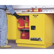 Justrite Sure-Grip EX Flammable Safety Cabinet, 22 gal., Yellow 892320