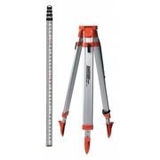 Johnson Level & Tool Universal Tripod/Grade Rod Kit, Aluminum 40-6350
