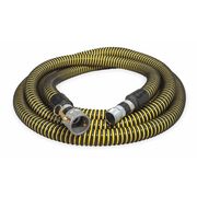 Zoro Select 2" ID x 20 ft PE Discharge & Suction Hose BK/YL 1ZNB5