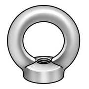 Zoro Select Round Eye Nut, M8-1.25 Thread Size, 8-1/2 mm Thread Lg, Steel, Zinc Plated, 4 PK RN5820800-004P2
