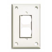 Cortech Duplex Wall Plates and Covers, Number of Gangs: 1 Polycarbonate and Nylon Blend, Textured Finish TPDR