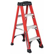 Louisville 4 ft Fiberglass Stepladder, 375 lb Capacity FS1404HD