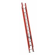 Louisville 24 ft Fiberglass Extension Ladder, 300 lb Load Capacity FE3224