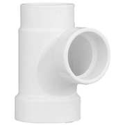 Zoro Select PVC Sanitary Tee, Hub, 2 in x 1 1/2 in x 1 1/2 in Pipe Size 1CNW9