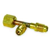 Ranco 1/4" Access Valve Tee w/ Flare Nut, Brass 30-110