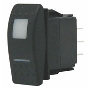 Carling Technologies Lighted Rocker Switch, SPDT, 4 Connections V6D1D66B-ASC00-000