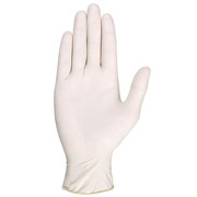 Condor Latex Disposable Gloves, 4 mil Palm Thickness, Latex, Powder-Free, S ( 7 ), 100 PK 10D863