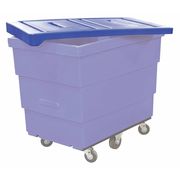 Royal Basket Trucks Poly Hinged Lid, 10 Bu, Blue G10-BLX-LDN