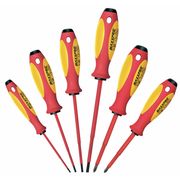 Knipex Insulated Screwdriver Set, Slotted/Phillips, 6 pcs 9K 98 98 33 US