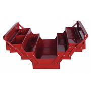 Westward WESTWARD Cantilever Tool Box, Steel, Red, 17 in W x 8 in D x 8-1/4 in H 10J171