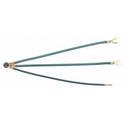 Ideal Grounding Tail, 3Wire, PT, 2Fork, Green, Pk25 30-3289