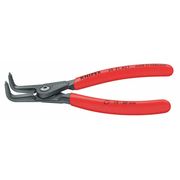 Knipex 5" Precision External Circlip Pliers w/ Bent Tips, Plastic Grip 49 21 A11
