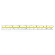 Charles Leonard Metal Edged Yardstick Ruler, Inches and 1/8 Yard  Measurements, Natural Wood, 36 Inches (77565)