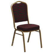 Flash Furniture Burgundy Fabric Banquet Chair 4-FD-C01-ALLGOLD-EFE1679-GG