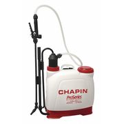 Chapin 4 gal. Euro Style Sprayer, Polyethylene Tank, Cone, Fan Spray Pattern, 48" Hose Length 61500