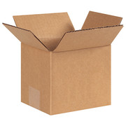 Zoro Select Corrugated Boxes, 6" x 5" x 5", Kraft, 25/Bundle 11K586
