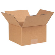 Zoro Select Corrugated Boxes, 7" x 7" x 4 1/2", Kraft, 25/Bundle 22XK46