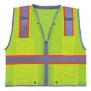 Condor Large Class 2 High Visibility Vest, Lime 11K776