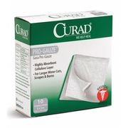 Curad Gauze Pad, Sterile, White, PK10 CUR20433RB