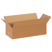 Zoro Select Long Corrugated Boxes, 14" x 6" x 4", Kraft, 25/Bundle 11R221
