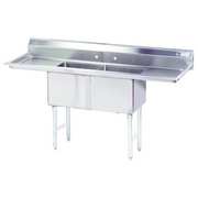 Advance Tabco 24 in W x 72 in L x 43 in H, Floor Mount, 304 Stainless steel FC-2-1818-18RL-X