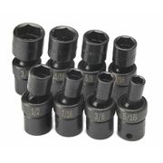 Sk Professional Tools 3/8" Drive Impact Socket Set, SAE, 8 pcs 33300