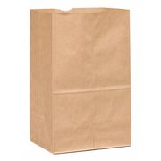 Zoro Select Grocery Bag Flat Bottom 25# Shorty Brown, Pk500 18428