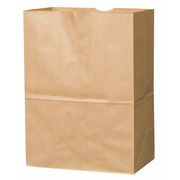 Zoro Select Shopping Bag Flat Bottom 1/8 BBL, Brown Pk500 80083