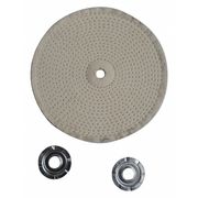 Zoro Select Buffing Wheel, Spiral Sewn, 6 In Dia. 12U083