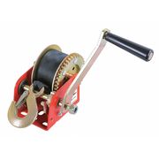 Dayton Ratcheting Winch w/Strap, Spur, 900 lb. 12U364