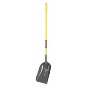 Westward #10 16 ga Scoop Shovel, Steel Blade, 46-3/4 in L Natural Fiberglass Handle 12U489