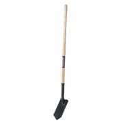 Westward 14 ga Trenching Shovel, Steel Blade, 48 in L Natural Wood Handle 12U496