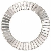 Nord-Lock Wedge Lock Washer, For Screw Size 3/8 in Steel, Plain Finish, 10 PK 1573