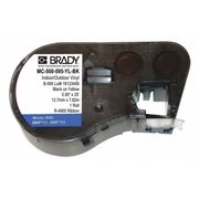 Brady Label Cartridge, Black/Yellow, Vinyl MC-500-595-YL-BK