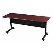 Mooreco Rectangle Training Table, 72" X 29-1/2", PVC Top, Mahogany 89880