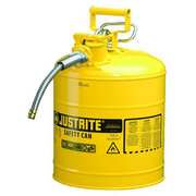 Justrite 5 gal Yellow Steel Type II Safety Can Diesel 7250220