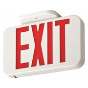 Lithonia Lighting Exit Sign, 3.8W, Red, 2 Faces EXR EL