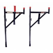 Weather Guard Truck Ladder Rack, Steel, 23 x3x57, Blk/Red 1450