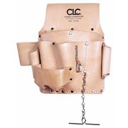 Clc Work Gear Tool Pouch, Tool Pouch, Tan, Leather, 8 Pockets W500