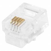 Monoprice Plug, Modular, RJ11, 6P4C, Solid, PK50 7269