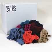 Zoro Select Recycled Cotton Sweatshirt Cloth Rag 25 lb. Varies Sizes, Assorted G325025PC