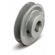 Zoro Select 5/8" Fixed Bore 1 Groove Standard V-Belt Pulley 3.35 in OD BK3258