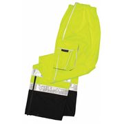 Kishigo Rain Pant, Refl Piping, Lime, 2XL-3XL RWP106-2X-3X