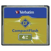 Verbatim CompactFlash Memory Card, 4 GB,  VER95188