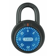 Abus Combination Padlock, Front, Black/Silver 78/50 Blue