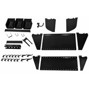 Wall Control Workstation Slotted Accessory Kit, Black 35-K-WRKBK